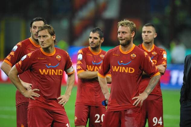 Francesco TOTTI (L), Daniele DE ROSSI (AS Rom, 2R) - ANDREAXSTACCIOLI