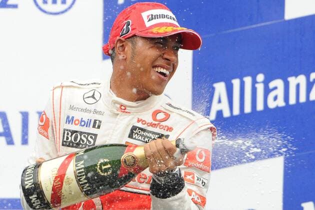 Lewis Hamilton (England McLaren Mercedes) - Sieger GP von Belgien - PHOTONEWS - 
