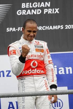World Championship 2010, GP of Belgium in Spa - Winner Lewis Hamilton (GBR, Vodafone McLaren Mercedes) - xHOCHxZWEIx