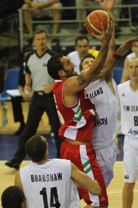 31.08.2010, Izmir - FIBA World Championship 2010 - New Zealand (white) vs Lebanon (red) --- Fadi El Khatib (LIB) xAgenciaxLOFx  ActionPlus11088944 Content restricted for UK based newspaper