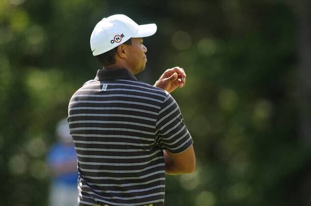 Sep. 05, 2010 - Norton, Massachusetts, United States of America - TIGER WOODS (USA) waits to head to the 9th hole green during the third round of the Deutsche Bank Championship at TPC Boston. - ZUMAq39