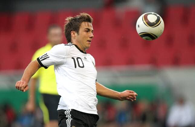 Qualifikation zur U 21 - EM, Deutschland - Nordirland 3-0, v.l. Mario Götze, Deutschland U 21,