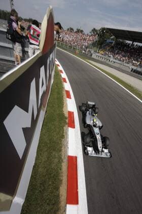 Nico Rosberg (Mercedes GP) GP Italien 2010 Formel 1 Grand Prix Italien 2010 o0 Perspektive