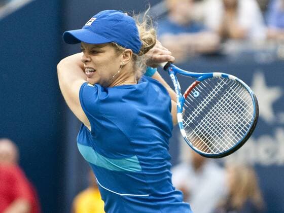 September 10, 2010: Kim Clijsters of Belgium in the semifinal of the US Open played at the USTA Billie Jean King Tennis Center, Flushing Meadow, NY Icon25010091010 EDITORIAL USE ONLY
