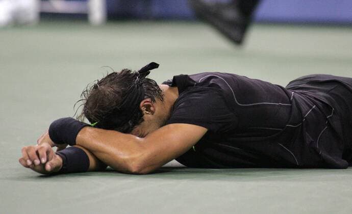 Rafael Nadal (Spanien) gewinnt die US Open 2010  NYP20100912318 o0 Sieg Jubel, Freude