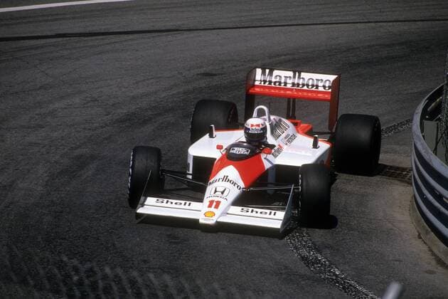 Alain Prost (Frankreich McLaren Honda)  o0 Freisteller Aktion
