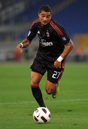 kevin prince boateng (milan) - Lazio Rom (blau) vs. AC Milan (schwarz) - massimoxoliva