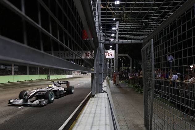 Motorsports Formula 1: World Championship 2010, GP of Singapore, 04 Nico Rosberg (GER, Mercedes GP Petronas), xHOCHxZWEIx