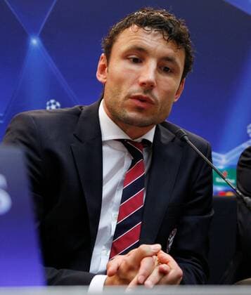 27.09.2010 Basel Hilton Hotel Medientermin vor dem Champions League Spiel FC Basel - FC Bayern München 28.09 Mark van Bommel (FC Bayern München) 