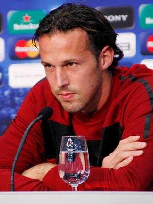 27.09.2010 Schweiz Fussball Champions League Pressekonferenz mit Marco Streller (FC Basel) 
