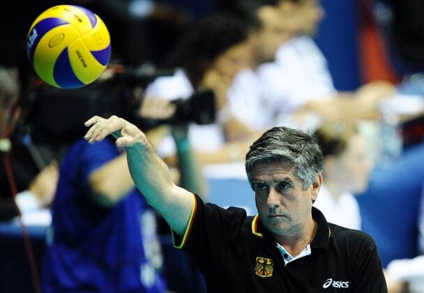 MENS WORLD CHAMPIONSHIP 2010, GER (white) vs Canada: RAUL LOZANO, coach GER  20100927LUK115 o0 Nationaltrainer
