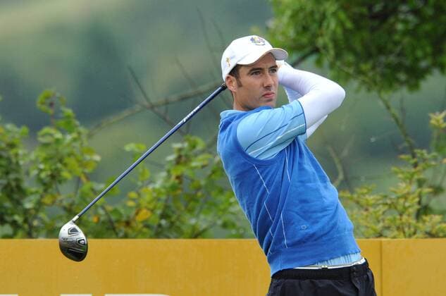 Ross Fisher (England) Europe on the second practice day at the Ryder Cup 2010 course, Celtic Manor resort, Newport, xKevinxBatchelorx  ActionPlus4820988 Content restricted for UK based newspaper