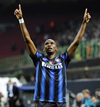 Inter Mailand vs SV Werder Bremen (weiß): Jubel bei Samuel Eto o  o0 Jubel Freude