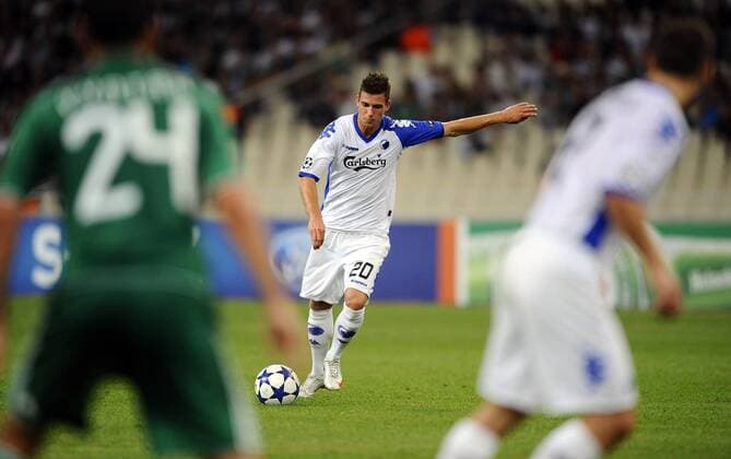 Champions League - Martin Vingaard, FC Kopenhagen trifft zum 2-0 gegen Panathinaikos Athen 