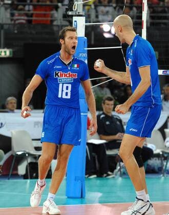 Jubel Matej Cernic (li.) und Andrea Sala (Italien) - USA (rot) vs. Italien (blau) AntoniettaXBaldassarre
