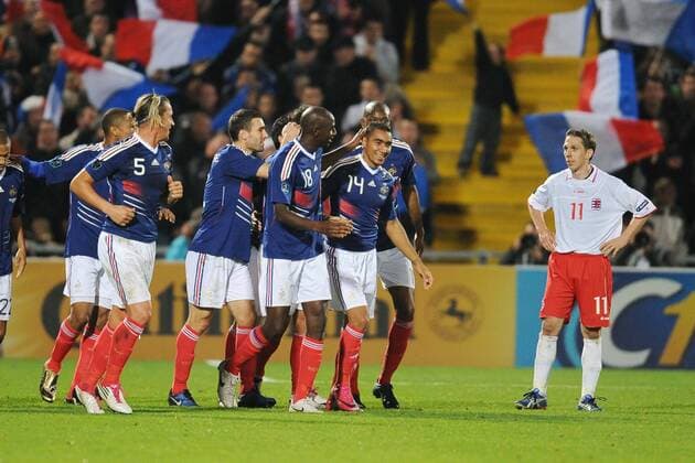 Frankreich (blau) - Luxemburg (weiß), Torjubel Frankreich, u.a.. Dimitri Payet (14)  o0 Jubel, Freude