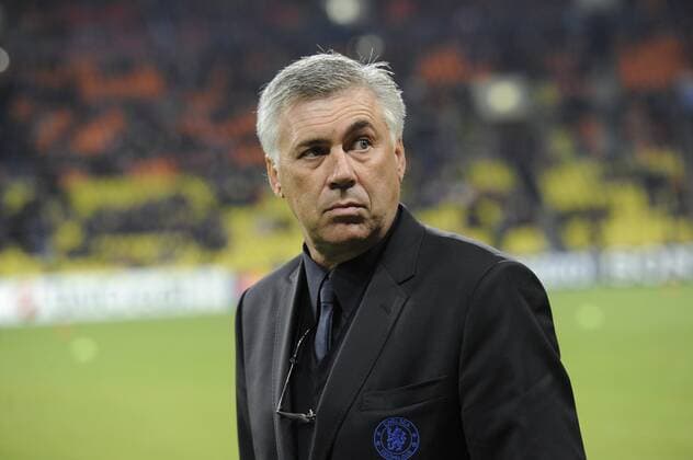 MOSCOW. OCTOBER 19, 2010. Chelsea FC Coach Carlo Ancelotti watches a UEFA Champions League game Spartak Moscow vs. Chelsea FC London.  premiumd RE0DA25F