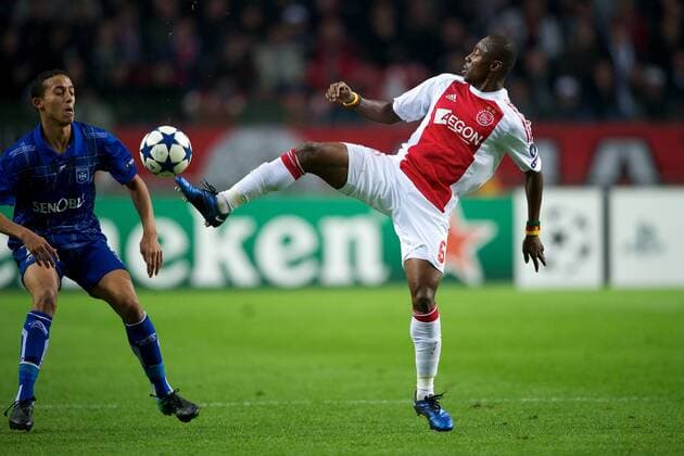 (L-R) Kamel Chafni, Eyong Enoh Ajax - Ajax Amsterdam vs AJ Auxerre Champions League 2010 2011 xVIxOrangexPicturesxIVx 190537
