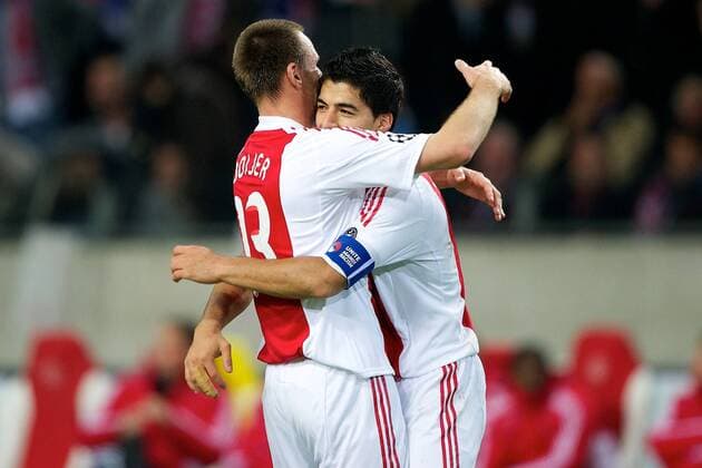 Luis Suarez re. Ajax - Ajax Amsterdam vs AJ Auxerre Champions League 2010 2011 xVIxOrangexPicturesxIVx 190553 o0 Jubel Freude