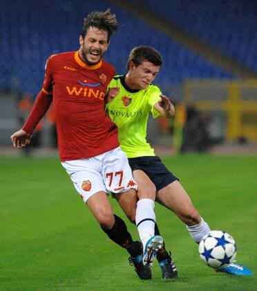 Marco Cassetti (Rom) - AS Rom (rot) vs FC Basel (gelb) AntoniettaXBaldassarre