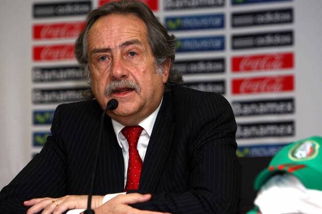 Decio De Maria, secretary general of the Mexican Football Federation (FMF) during the press conference in Mexico City, Mexico.  (004412)