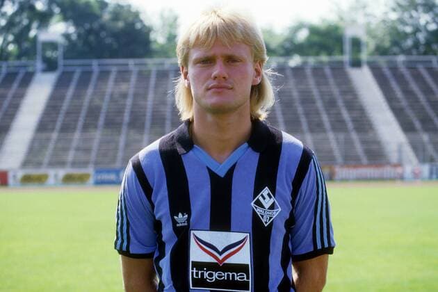 Jörg Neun (SV Waldhof Mannheim) o0 1. BL, Saison 1987 1988, SV Waldhof Mannheim, Präsentation, Pressetermin, Porträttermin, Porträt