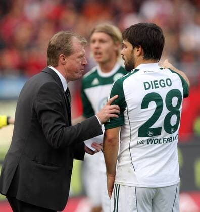 Bundesliga, 9. Spieltag, 1. FC Nürnberg - VfL Wolfsburg v.l. Trainer Steve McClaren, Wolfsburg, Diego, Wolfsburg,
