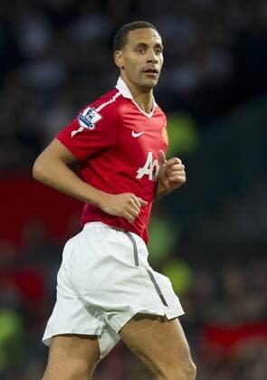 Rio Ferdinand of Manchester United. Barclays Premier League Manchester United v Tottenham Hotspur 30th October, 2010 EDITORIAL USE ONLY. No use with unauthorised audio, video, data, fixture lists, club league logos or live services. Online in-match use limited to 120 images, no video emulation. No use in betting, games or single club league player publications. o0 ManU