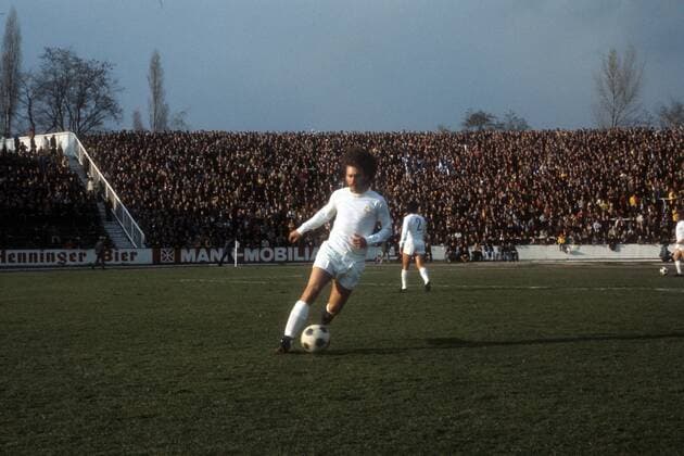 Paul Breitner (Real Madrid) o0 Ludwigshafen, Test, Testspiel, 1974 1975, FK Pirmasens - Real Madrid 0:1