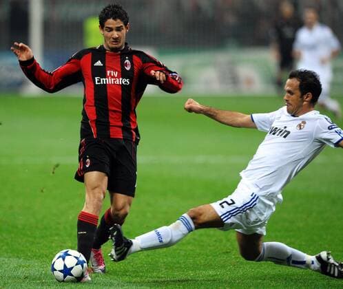 Alexandre PATO (AC Mailand, li.) gegen Ricardo CARVALHO (Real Madrid) - Milano 3 11 2010 Champions League 2010 2011, AC Milan vs Real Madrid CF - ANDREAXSTACCIOLI