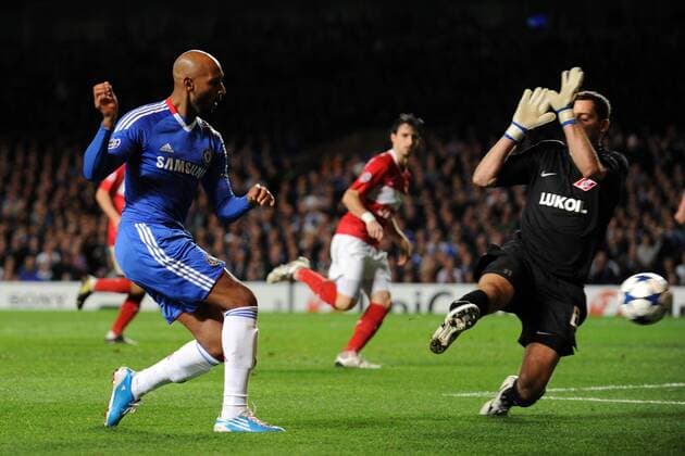 UEFA Champions League, Chelsea FC London vs Spartak Moscow, Nicolas Anelka (Chelsea, L) scores the first goal for Chelsea xBenxAngelx  ActionPlus11112170 o0 Tor