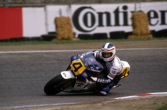 Freddie Spencer (USA Honda) o0 Freisteller Aktion