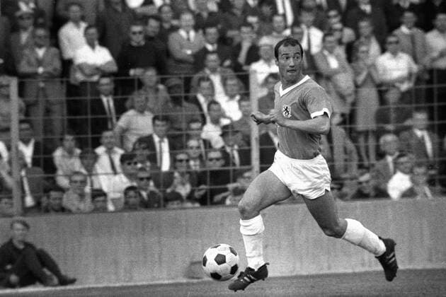 Hans Rebele (1860) Fußball 1. BL Herren Saison 1966 1967, TSV 1860 München - Eintracht Frankfurt 2:1 Einzelbild München Dynamik,