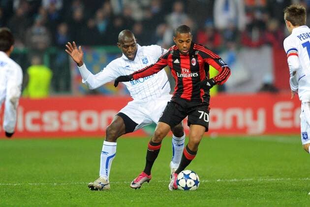 AJ Auxerre (weiß) vs AC Mailand (rot schwarz) - ROBINHO (R) - Adama COULIBALY - xAnthonyxBibardxFEPx 