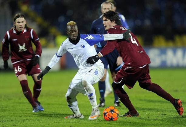 Rubin Kazan (red) - FC Kopenhagen (white), Dame N Doye, FCK., Cesar Navas, Rubin Kazan  o0 Ndoye