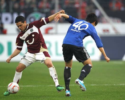 Manuel SCHMIEDEBACH (Hannover, L) - Hannover 96 - Hamburger SV (HSV Hamburg) 3:2