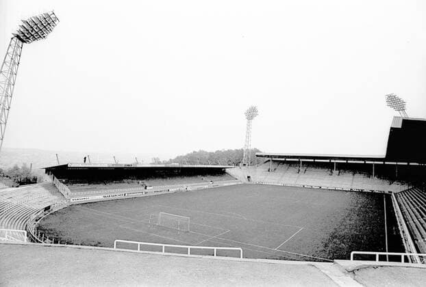 Fritz Walter Stadion in Kaiserslautern, Heimspielstätte des 1. FC Kaiserslautern o00 Betzenberg Aufnahmedatum geschätzt, 1987 Deutschland