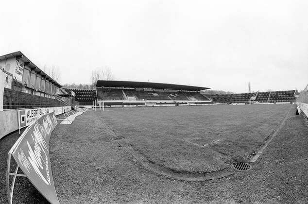 Fußball, Stadiongeschichte Borussia Neunkirchen Ellenfeldstadion in Neunkirchen, Heimspielstätte von Borussia Neunkirchen Aufnahmedatum geschätzt