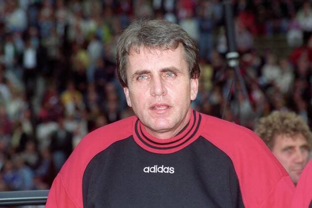 Jürgen Croy (GER Weltauswahl) anlässlich Franz Beckenbauers 50 Geburtstag o0 Franz Beckenbauers 50 Geburtstag Porträt