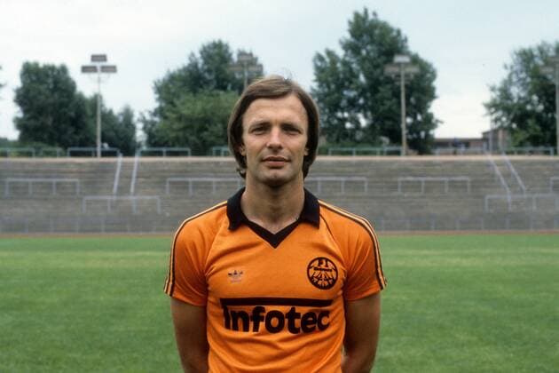 Karl Heinz Körbel (Eintracht Frankfurt) o0 Saison 1981 1982 1.BL Eintracht Frankfurt Präsentation, Pressetermin, Porträttermin Porträt
