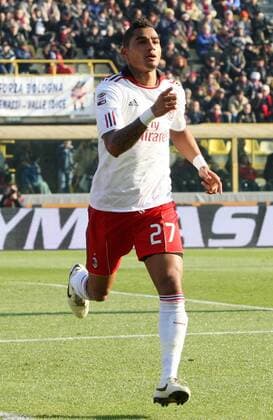 Kevin Prince Boateng (AC Milan) celebrates after scoring goal - Bologna FC vs AC Milan - lucaxpagliaricci