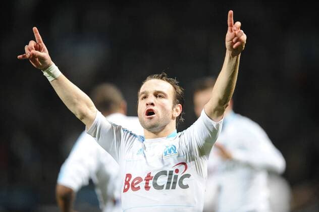Ligue 1, Olympique Marseille (weiß) - Olympique Lyon (rot): Matthieu VALBUENA - Jubel - NxLEGOUICxFEP -  o0 Freude