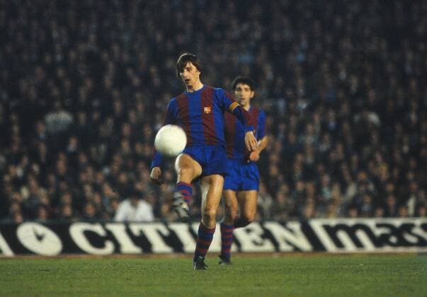 Johan Cruyff (Barca), FC Barcelona - Aston Villa  o0 UEFA Cup EC 3
