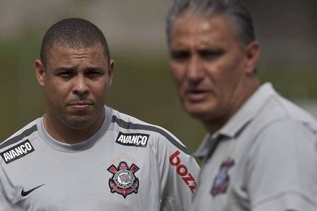 Coach Tite und Ronaldo (beide Corinthians Sao Paulo) x(7x)xDanielxAugustoxJr.x 