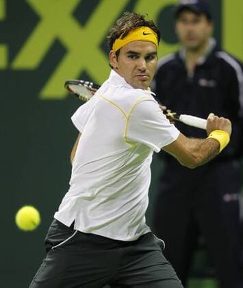 06.01.2011, Doha - ATP Tour 2011 - Qatar ExxonMobil Open - Roger Federer (SUI