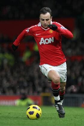 Football - Premier League - Manchester United vs. Stoke City Dimitar Berbatov of Manchester United at Old Trafford
