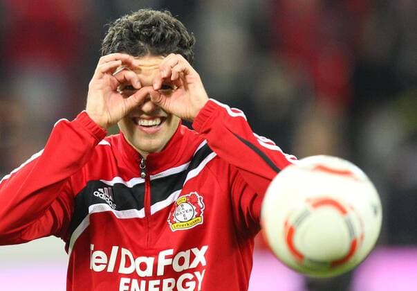 Michael BALLACK (Bayer 04 Leverkusen) gut gelaunt
