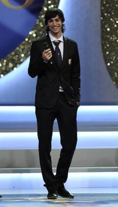 Oscar del Calcio - Gala anlässlich der Wahl zum Fussballer des Jahres Italiens in Mailand - Javier Pastore (US Palermo) - Bester Nachwuchsspieler de Jahres -  o0 Verleihung Preisverleihung