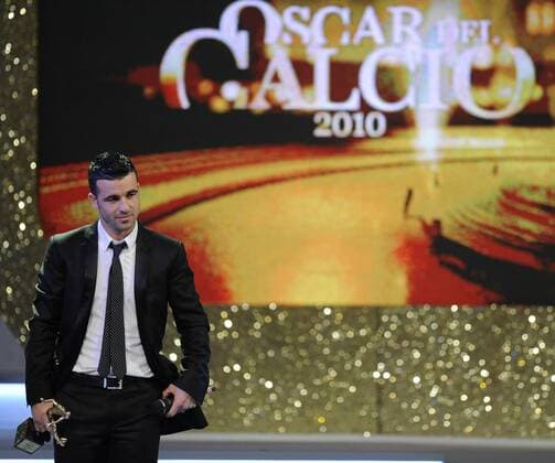Oscar del Calcio - Gala anlässlich der Wahl zum Fussballer des Jahres Italiens in Mailand - Antonio Di Natale (Udinese Calcio) ist zum besten italienischen Spieler gewählt worden -  o0 Verleihung Preisverleihung