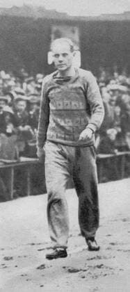 Finish runner Paavo Nurmi, record holder of 20 world records in Prague, 1928.  CTKPhoto01114235